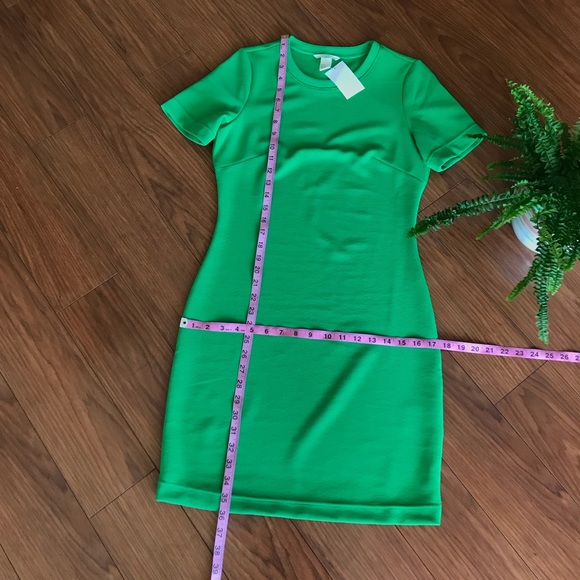 Green H&M Ribbed Dress Size Small - Picture 4 of 6